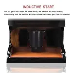 Automatic Vertical Shoe Polisher Machine - Electric Induction Shoe Brush for Hotel Lobby & Home, Silent Rotation Polishing Device in Elegant White & Gold Finish