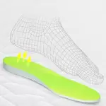 JSEIAJB Patterned Insole Men's and Women's Thickened Shock-absorbing Basketball Football