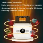Automatic Ironing Machine,Wrinkle Removal,Timed Drying & Ironing,Built-in Aromatherapy Tank,Inflatable Steamer with Garment Mold,Pants Mold,Shoe & Hat Rack and Spray Bottle