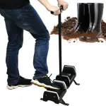 Double Sided Garden Boot Scraper Brush - Heavy Duty Mud Remover Tool for Clay, Grass & Dirt - Essential Shed Accessory for Outdoor Cleaning & Maintenance