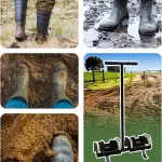 Double Sided Garden Boot Scraper Brush - Heavy Duty Mud Remover Tool for Clay, Grass & Dirt - Essential Shed Accessory for Outdoor Cleaning & Maintenance