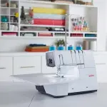 Bernette b62 AIRLOCK Coverstitch Machine | Air Threading, LED Light | Professional Cover Stitching for Knit & Stretch Fabrics