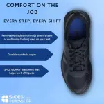 Shoes for Crews Women's Slip-Resistant Work Sneakers - Comfortable, Lightweight, Water-Resistant & Non-Slip Safety Shoes for Women - Ideal for Food Service, Healthcare, Retail & More - Vitality II