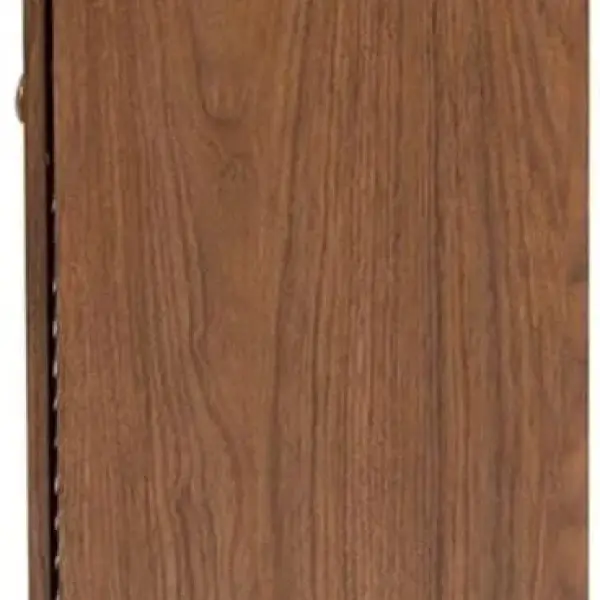 BOWERY HILL Contemporary Wood 4-Shelf and Drawer Shoe Cabinet, Walnut Brown Finish, Engineered Wood Construction, Storage for 12 Pairs of Shoes, Solid Knobs, Tapered Legs, Entryway or Bedroom Use