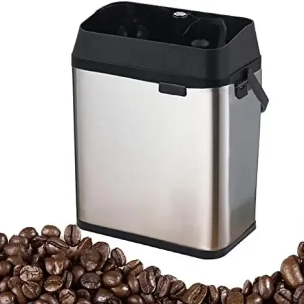 Portafilter Cleaner Knock Box 150W Coffee Cleaning 58mm 300rpm Stainless Steel Espresso Cleaning Brush Tools,Grey,Grey