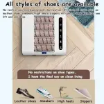 Fully Automatic Induction Shoe Sole Cleaner, 500 RPM Rechargeable Brush Machine, Smart Water Brushing Device for Effective Shoe Cleaning (35.3 * 35 * 5.3cm)