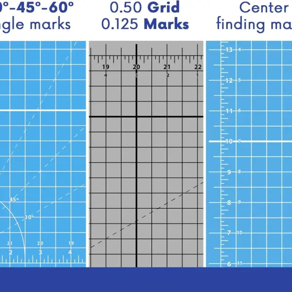 Proartek PK00078 Professional Cutting Mat, HM4060, 40 x 60 Inches; Self-Healing, Double-Sided Blue/Gray Mat for Quilting, Sewing, Hobbies & Crafting