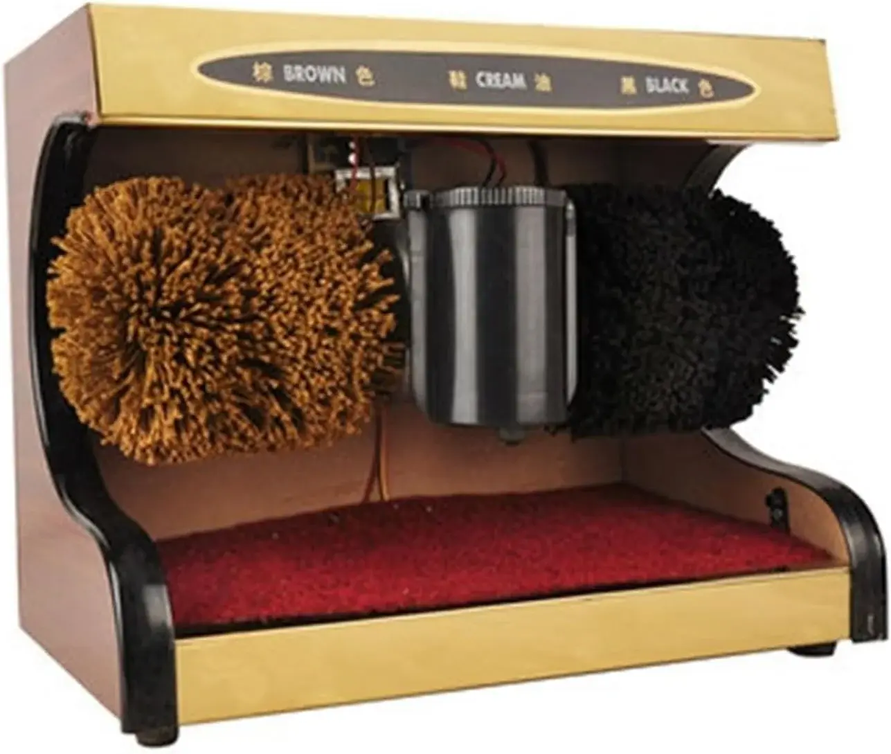 Jewelry Polisher, Electric Shoe Cleaner, Buffer Brush for Sole Care, Automatic Polishing, Leather Shine Cleaning Machine Easy to Use,Jewelry Polishing Machine(Soft Brush Gold)