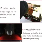 Jewelry Polisher, Electric Shoe Cleaner, Buffer Brush for Sole Care, Automatic Polishing, Leather Shine Cleaning Machine Easy to Use,Jewelry Polishing Machine(Soft Brush Gold)