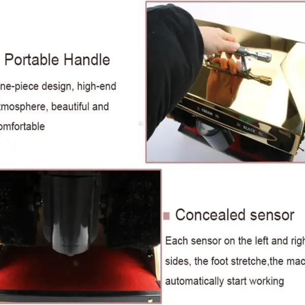 Jewelry Polisher, Electric Shoe Cleaner, Buffer Brush for Sole Care, Automatic Polishing, Leather Shine Cleaning Machine Easy to Use,Jewelry Polishing Machine(Soft Brush Gold)