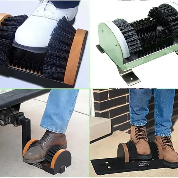 Outdoor Boot Scraper - Heavy Duty Shoe Cleaning Brush for Dust & Mud Removal, Ideal for Courts & Gardens, Durable Stiff Tle for Effective Cleaning