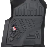 MotorPower Care, 3D TPE Floor mat, for Compatible with fits/ 2019 to 2024 Dodge Ram 1500 Crew Cab New Body (NOT for Classic Models) TPE All Weather, Heavy Duty Floor Liner Custom
