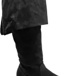 Mens Medieval Pirate Boots Renaissance Viking Captain Boots Halloween Pirate Cosplay Shoes