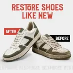 RED MOOSE Shoe & Sneaker Cleaner Kit – Leather, Suede, Nubuck, Canvas & White Shoes with Brush, Foam & Cloth, Made in USA