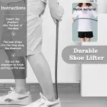 Long Handle Shoe Horn & Magnetic Boot Lifter - Essential Footwear Access Tool for Seniors, Elderly, Disabled & Pregnant Women - Comfort & Independence Made Easy
