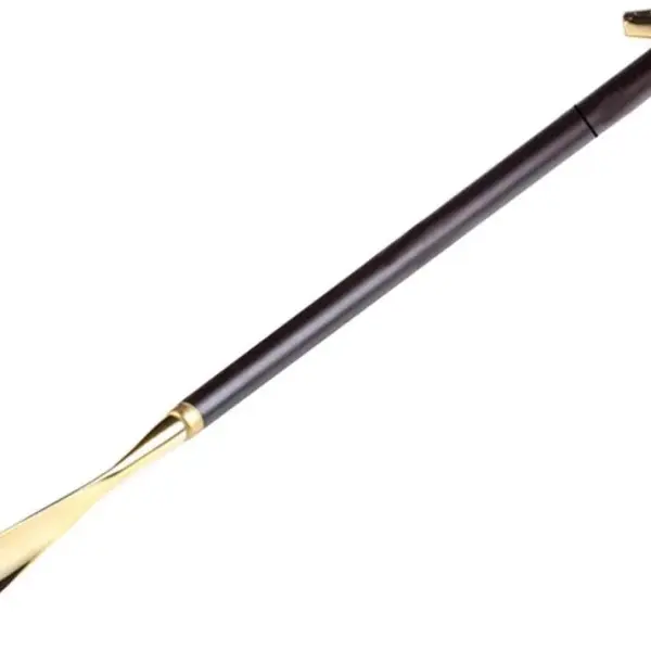 Long Handle Metal Wooden Shoehorn - Ergonomic Design for Easy Shoe Wearing, Ideal for Seniors and People with Limited Mobility, Durable and Stylish Accessory