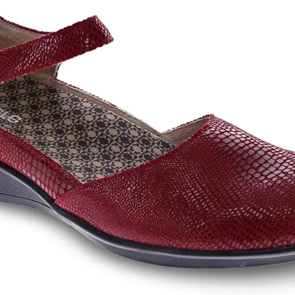 Revere Osaka Mary Jane - Premium Leather - Orthotic-Friendly Removable Insoles - Adjustable Strap - Arch Support - Stylish Wedges for All-Day Comfort