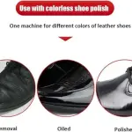 Commercial Electric Shoe Polisher Machine for Hotels - Dual Brush Automatic Cleaner Kit for Leather Shine & Dust Removal (Black Gold) - Professional Shoe Care Solution