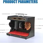 Commercial Electric Shoe Polisher Machine for Hotels - Dual Brush Automatic Cleaner Kit for Leather Shine & Dust Removal (Black Gold) - Professional Shoe Care Solution