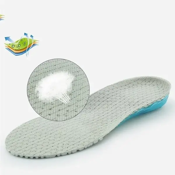 JSEIAJB Comfortable Breathable Cushioned Sports Insole Silicone