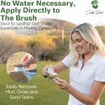 Caddy Splash Complete Golf Shoe Cleaning Kit - 4oz Foaming Cleanser, Durable & Safe Shoe Brush, Premium Microfiber Towel & Multi Purpose Travel Wipes - All-in-One Cleaning Solution - USA Company