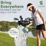 Caddy Splash Complete Golf Shoe Cleaning Kit - 4oz Foaming Cleanser, Durable & Safe Shoe Brush, Premium Microfiber Towel & Multi Purpose Travel Wipes - All-in-One Cleaning Solution - USA Company
