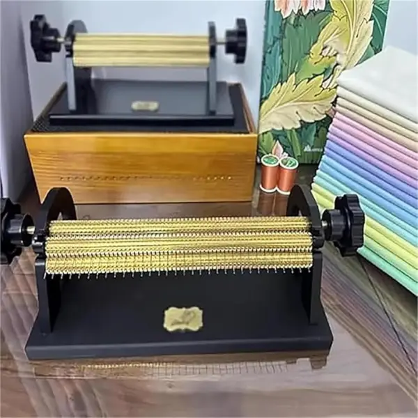 Adjustable Smocking Pleater with 47 Needle Positions and 24 Row Craft Pleats, 0.5cm Even Spacing Fabric Folding Tool for Costume Sewing and Handmade Garment Decoration Projects(Black)
