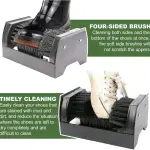 Automatic Boot Cleaner & Shoe Polisher - 360° Stainless Steel Mud Removal Brush with Water Spray Gun, Efficient Outdoor Cleaning Tool for Garden & Hiking Boots
