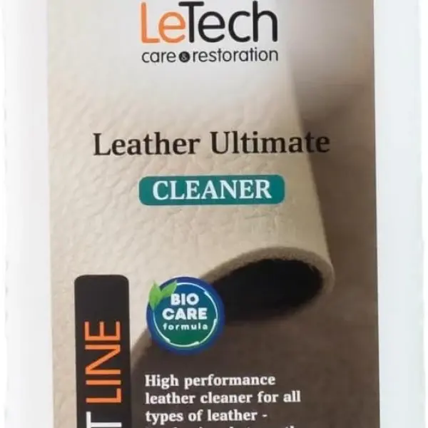 Letech Leather Cleaner – 1L Refill Bottle for Deep Leather Cleaning: Furniture, Auto Interiors, Shoes & More | 1000ml / 33.81 fl oz | Made in UK