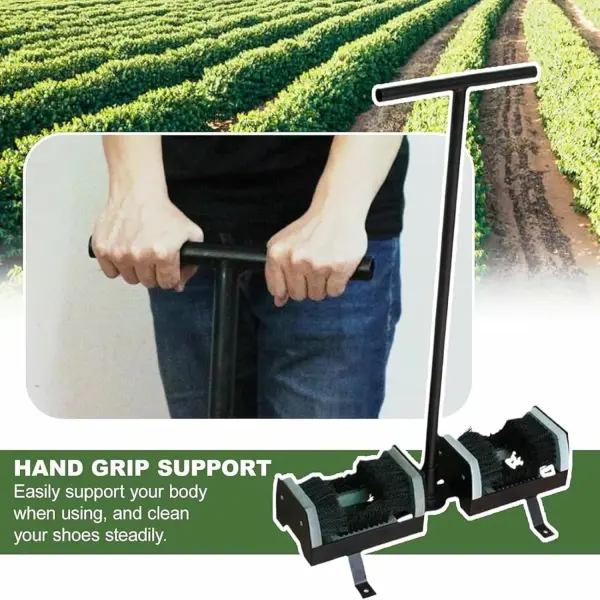 Outdoor Boot Scrubber Brush with Handle - Efficiently Cleans Mud & Dirt from Shoe Soles - Ideal for Garden, Front Door & Outdoor Use - Durable & Easy to Use