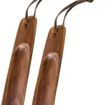 2pcs Shoe Horn Wooden Long Handled Shoehorn for Old Pregnant Men Women Kids Boots Shoes