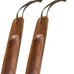 2pcs Shoe Horn Wooden Long Handled Shoehorn for Old Pregnant Men Women Kids Boots Shoes