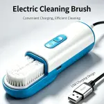 Electric Shoe Polisher, Automatic Shoe Shine Machine for Home & Commercial Use, Fast Leather Shoe Cleaner with Soft Brushes