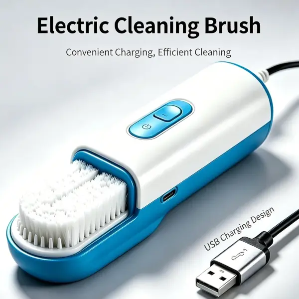 Electric Shoe Polisher, Automatic Shoe Shine Machine for Home & Commercial Use, Fast Leather Shoe Cleaner with Soft Brushes