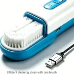 Electric Shoe Polisher, Automatic Shoe Shine Machine for Home & Commercial Use, Fast Leather Shoe Cleaner with Soft Brushes