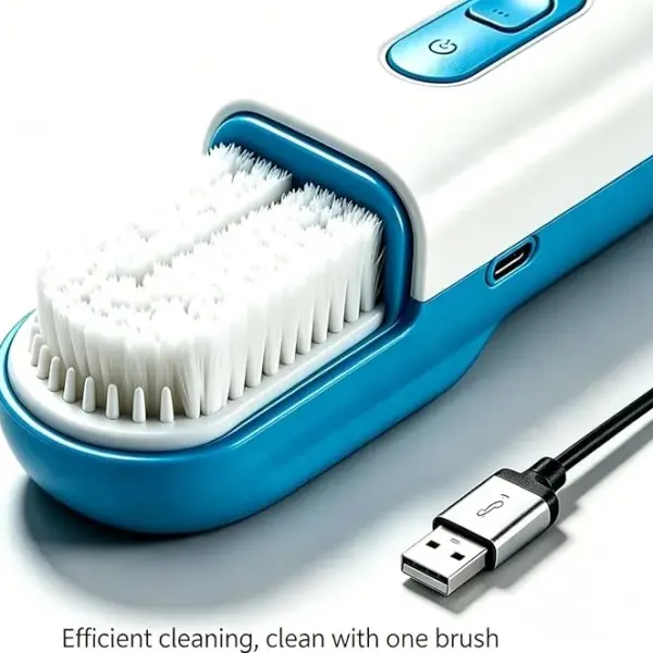 Electric Shoe Polisher, Automatic Shoe Shine Machine for Home & Commercial Use, Fast Leather Shoe Cleaner with Soft Brushes