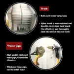 Automatic Shoe Cleaning Machine - Water Spray & 3-Sided Brushes for Efficient Dirt, Dust, & Mud Removal - Ideal for Farm & Construction Use - Heavy Duty & Easy to Operate