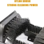 Outdoor Boot Cleaner with Handle - Durable Shoe Scraper Brush, Floor-Mount Design, Stable Base for Dirt Removal, Ideal for Garden & Entryway Use