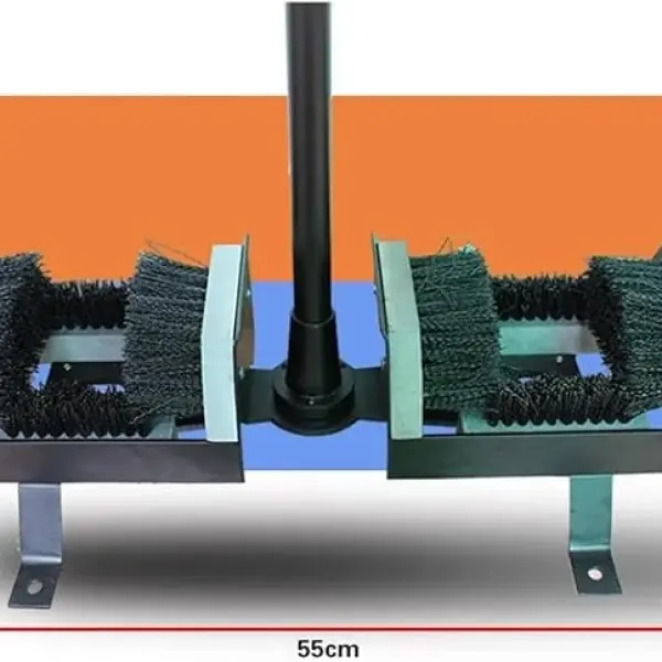 Outdoor Boot Cleaner with Handle - Durable Shoe Scraper Brush, Floor-Mount Design, Stable Base for Dirt Removal, Ideal for Garden & Entryway Use