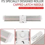 Efficient Knitting Machine Kit, 6.5mm Gauge, 150 Stitches, Complete Plastic Sewing Tool Set with Accessories for Sweater Knitting, Ideal for Home Use