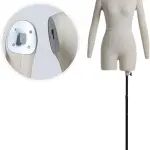 Adjustable XL Soft Foam Dress Form Mannequin with Arms - Tailor Dummy for Sewing, Fashion Design, Alterations, Pin-Friendly Female Model, Craft & Dressmaking Tool 86