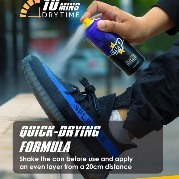 Crep Protect Shoe Protector Spray - Rain & Stain Waterproof Nano Protection for Sneaker, Leather, Nubuck, Suede & Canvas