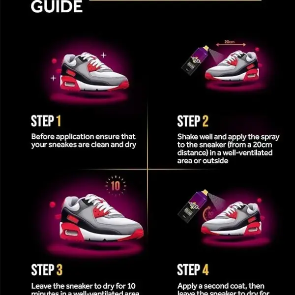 Crep Protect Shoe Protector Spray - Rain & Stain Waterproof Nano Protection for Sneaker, Leather, Nubuck, Suede & Canvas