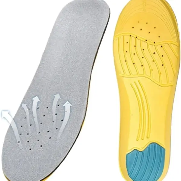 JSEIAJB Shoe Inserts Pad Soft Sport Insoles Memory Foam Breathable Outdoor Running Silicone Gel Heel Cushion Insole