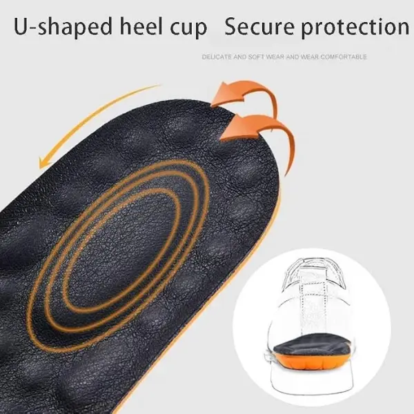 JSEIAJB Orthopedic Insoles For The Feet Leather Comfort Insole Running Sneakers Care Shoe Sole Pad For