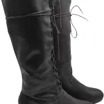 Men's Renaissance Boots Medieval Cosplay Boots Halloween Vintage Stage Pirate Viking Tied Shoes