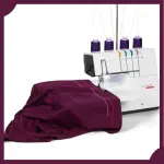 Bernette B62 Airlock Coverstitch Machine Bundle | Air Threader, Scissors, Rotary Cutter, Threads, Self Healing Foldable Cutting Mat, LED Light, Extension Table | Heavy Duty, Beginner to Professional