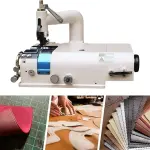 Leather Skiving Machine Head, SM-801 1200RPM Electric Industrial Leather Skiving Thinning Machine Leather Shovel Skin Cutter w/o Brushless Servo Motor for Flat Thinning Leather, Plastic, Rubbe