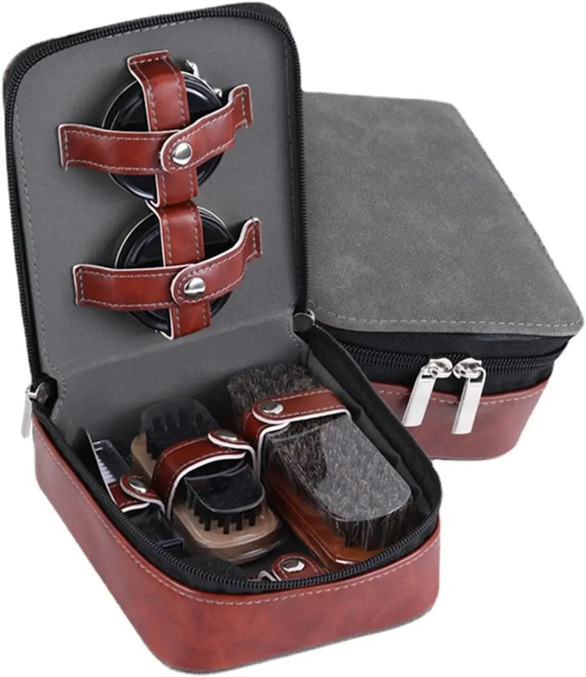 Horse Hair Brush Shoe Polish Set 9 11-piece Care