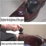 -Electric Shoe Polisher-Handheld Automatic Shoe Polisher, Household Multi-Function Shoe Polisher/4 Types of Wipers Electric Shoe Polisher M (Black A)